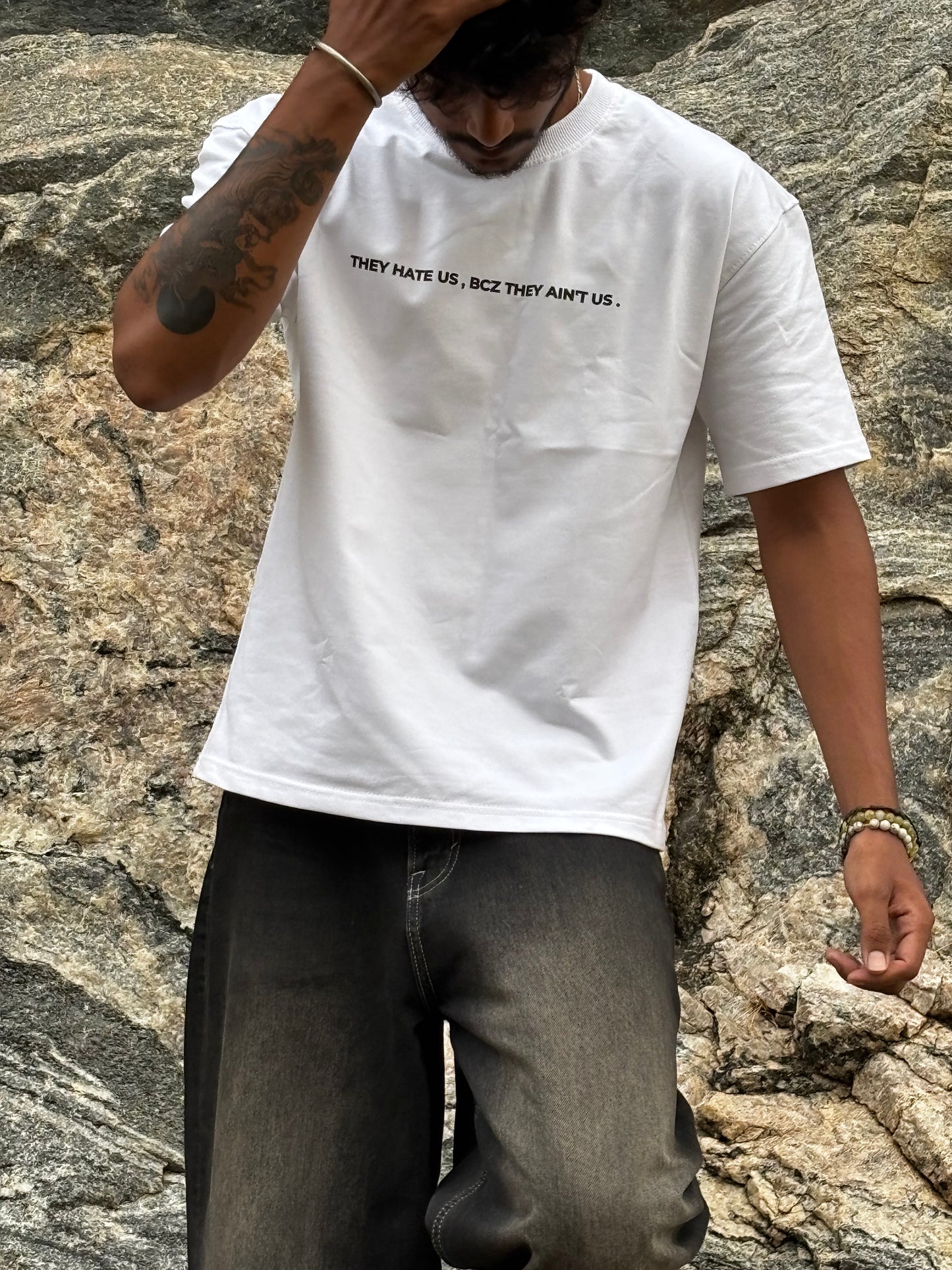 THEY HATE US BCZ AINT US OVERSIZED TEE